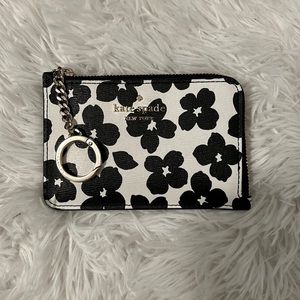 Kate Spade card holder black and white